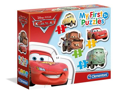 Clementoni 20804 - My First Puzzles - 3 + 6 + 9 + 12 Teile Puzzle - Disney Cars