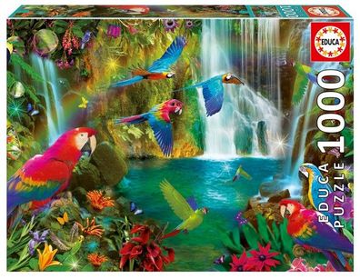 Educa Puzzle 9218457 - Tropical Parrots - 1000 Teile Puzzle
