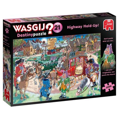 Jumbo Spiele 19180 - Wasgij Destiny 21 - Autobahn-Überfall! - 1000 Teile Puzzle