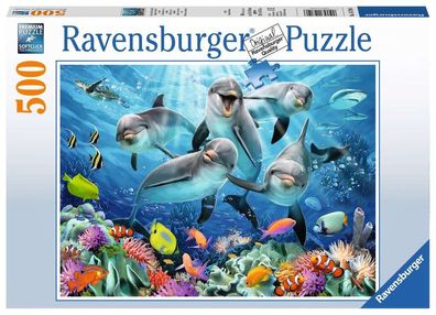Delfine im Korallenriff - Puzzle 500 Teile