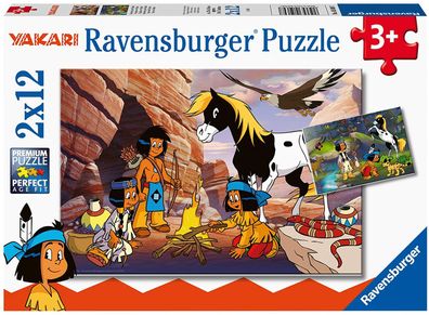 Unterwegs mit Yakari - Puzzle 2x12 Teile