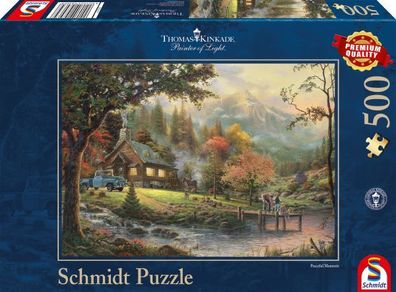 Thomas Kinkade - Idylle am Fluss - 500 Teile Puzzle