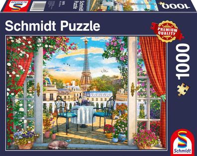 Terrasse in Paris - 1000 Teile Puzzle