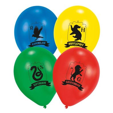 Harry Potter - Häuser - 6 Latexballons - 27,5 cm