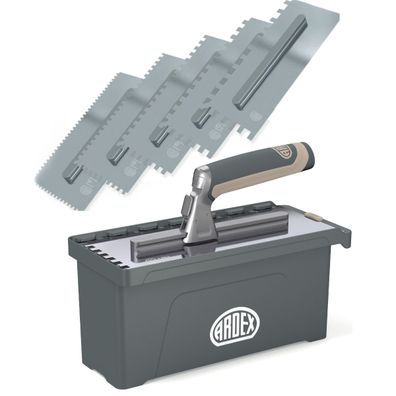 Ardex Werkzeug MultiSwitch Wechselkellen-Set 5 Stk Maurerkelle Glättekelle + Box