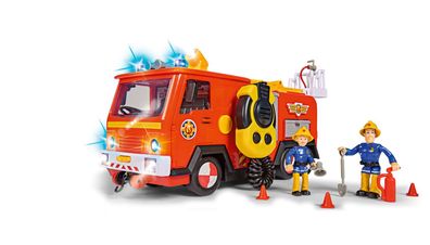 Simba 109251085 - Feuerwehrmann Sam Mega Deluxe Jupiter mit 2 Figuren