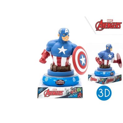 Marvel Avengers - 3D Nachtlampe Captain America