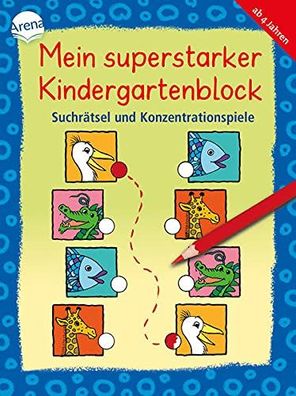 Beschäftigungs-Block Kindergarten - Mein superstarker KiGa-Block. Suchrätsel und