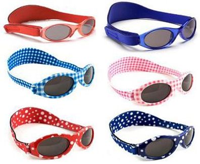 BabyBanz Babysonnenbrille 100% UV-Schutz 0-2Jahre - Farbe: Check Pink ...
