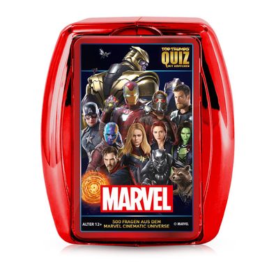 Winning Moves 63742 - Marvel Cinematic Universe (metallic case) Quiz - Kartenspiel