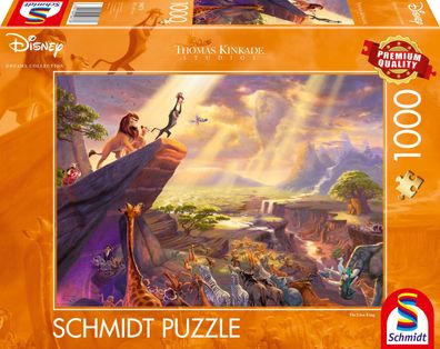 Disney, König der Löwen - 1000 Teile Puzzle (Thomas Kinkade)
