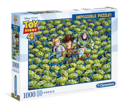 Clementoni 39499 - Toy Story 4 - 1000 Teile Puzzle - Impossible Puzzle