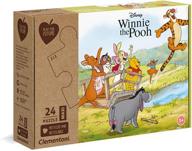 Clementoni 20259 - Winnie the Pooh - 24 Teile Maxi Puzzle - Special Series Puzzle - P