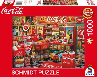 Coca Cola - Nostalgie-Shop - 1000 Teile Puzzle