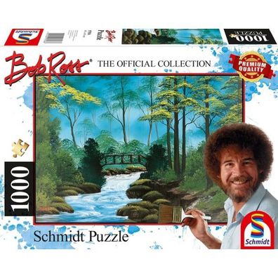Abgelegene Brücke - Puzzle 1000 Teile - Bob Ross
