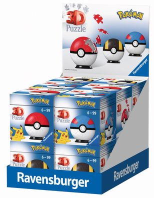 Pokémon Pokéballs - 3D Puzzle Ball (Verkaufsdisplay/ Thekendisplay)