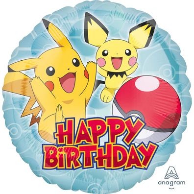 Pokémon - Folienballon "Happy Birthday"