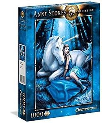 Clementoni 39462 - Blauer Mond - 1000 Teile Puzzle - Anne Stokes Collection