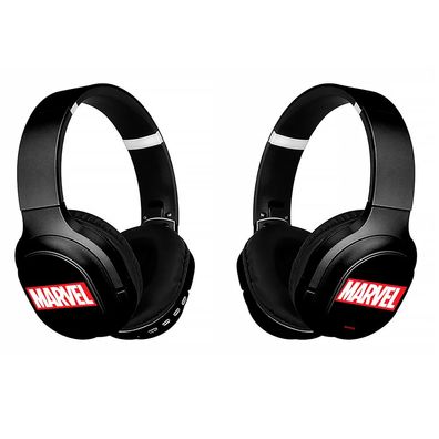 Wireless Stero Headphones with micro - Marvel 001 Marvel Black