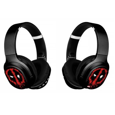 Wireless Stero Headphones with micro - Deadpool 001 Marvel Black