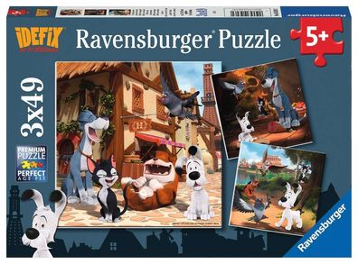 Idefix und seine tierischen Freunde - Puzzle 3 x 49 Teile