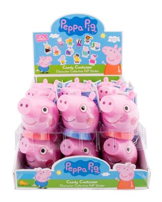 Peppa Pig - Candy Container 10g mit Sticker im Display - 18 Stück