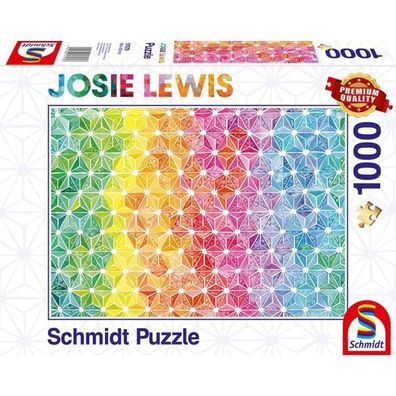 Kunterbunte Dreiecke - Puzzle 1000 Teile - Josie Lewis