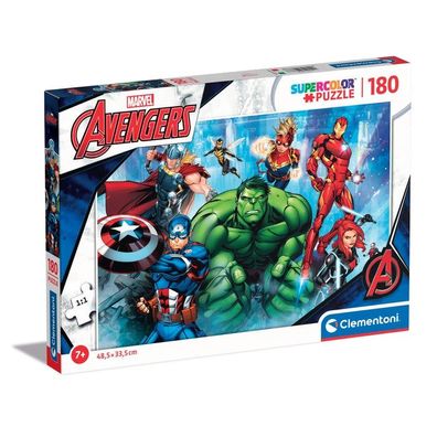 Clementoni 29778 - 180 Teile Puzzle - Supercolor - Marvel Avengers
