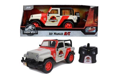 Jada Toys 253256000 - Jurassic Park RC Jeep Wrangler, 1:16 - Modellauto