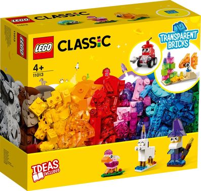 LEGO® 11013 - Classic Kreativ-Bauset mit durchsichtigen Steinen (500 Teile)