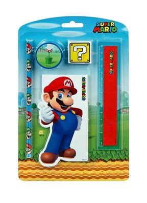 Nintendo Super Mario - Schreibset 5-teilig