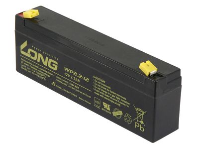 Bleiakku KUNG LONG ''WP2,2-12'' 12V/2,2Ah, VdS, 178x34x60mm, 1,06kg