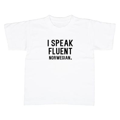 Kinder T-Shirt I speak fluent norwegian
