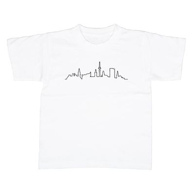 Kinder T-Shirt Hamburg Panorama Linie