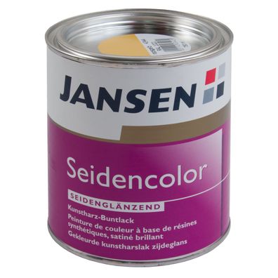 Jansen Kunstharz Buntlack Seidencolor RAL 9005 schwarz seidenglänzend 750 ml