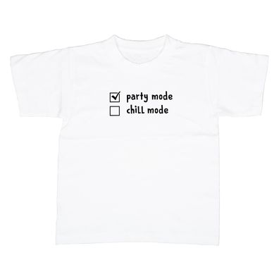 Kinder T-Shirt Checkbox Party mode