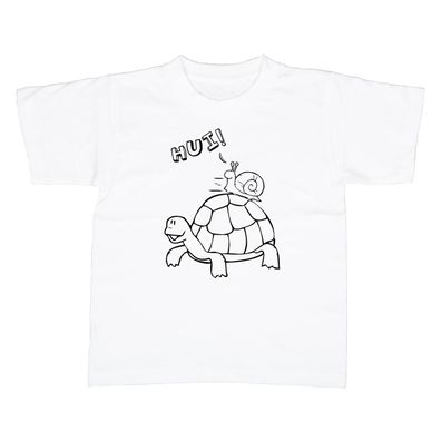 Kinder T-Shirt Schildkröte Schnecke hui