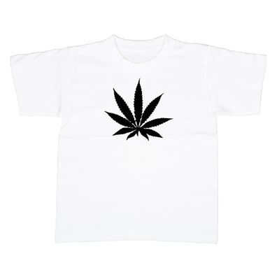 Kinder T-Shirt Hanfblatt Weed
