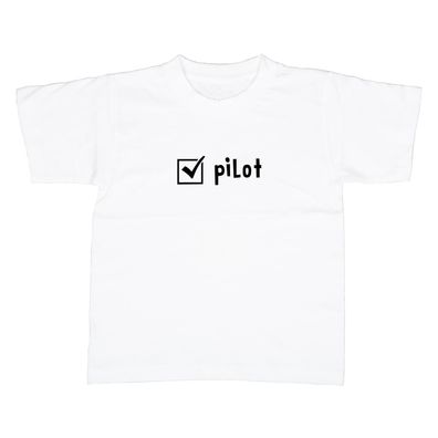 Kinder T-Shirt Checkbox Pilot