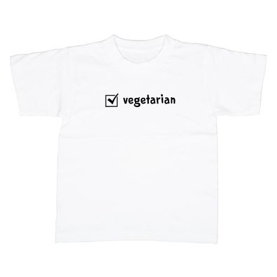 Kinder T-Shirt Checkbox vegetarian