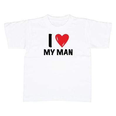Kinder T-Shirt I love my man