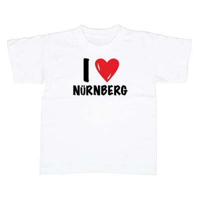 Kinder T-Shirt I love Nürnberg