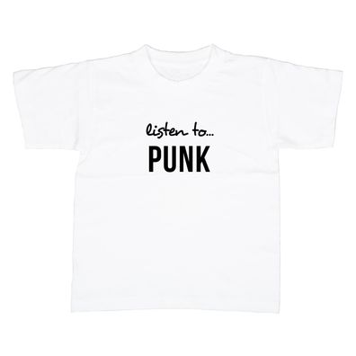 Kinder T-Shirt Listen to Punk