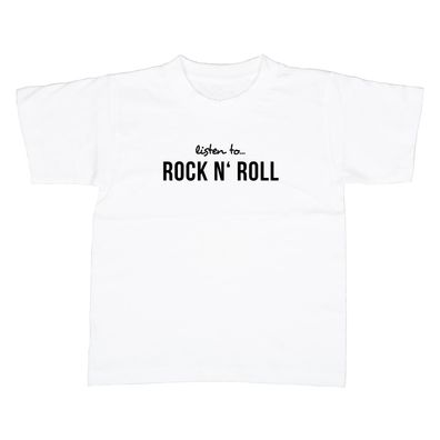 Kinder T-Shirt Listen to Rock 'n' Roll