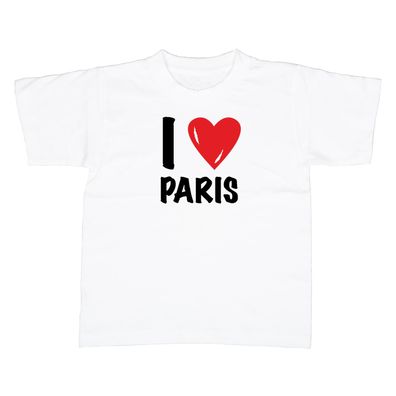 Kinder T-Shirt I love Paris