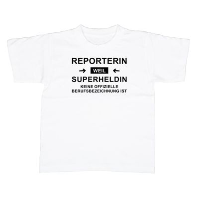 Kinder T-Shirt Reporterin - Superheldin