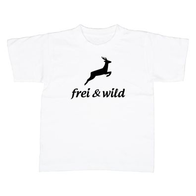 Kinder T-Shirt frei und wild