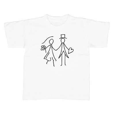 Kinder T-Shirt Hochzeitspaar
