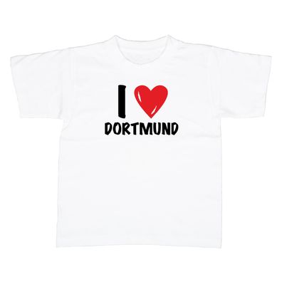 Kinder T-Shirt I love Dortmund