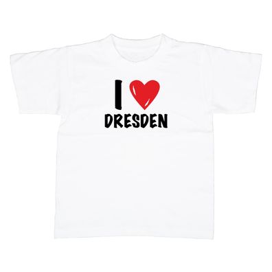 Kinder T-Shirt I love Dresden
